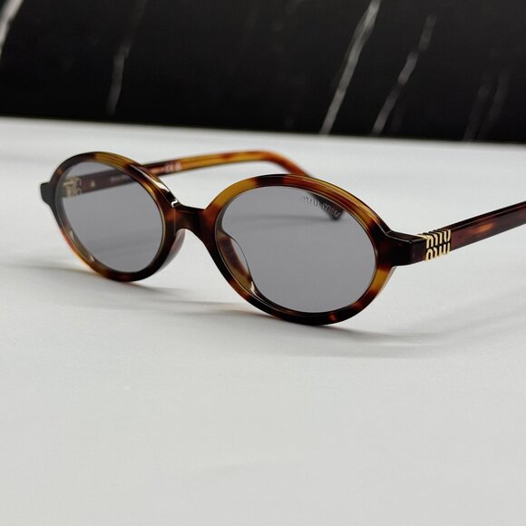 NEW MIU MIU MU04ZS 21C40O SUNGLASSES HAVANA/GRAY WOMEN MU 04ZS, SMU 04Z main image 7